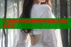 51漫画账号凭证登录畅享海量正版漫画资源